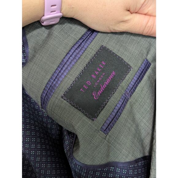 Ted Baker London Endurance Jay CT Sport Coat Suit Jacket Blazer Mens 44L Wool - Picture 5 of 7